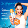 5% AHA Underarm Roll On for Odour Control & Pigmentation (Aqua) - 40 ml