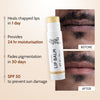 Natural Lip Balm for Chapped Lips | SPF 50 PA++++ | Natural - 4.5 gm